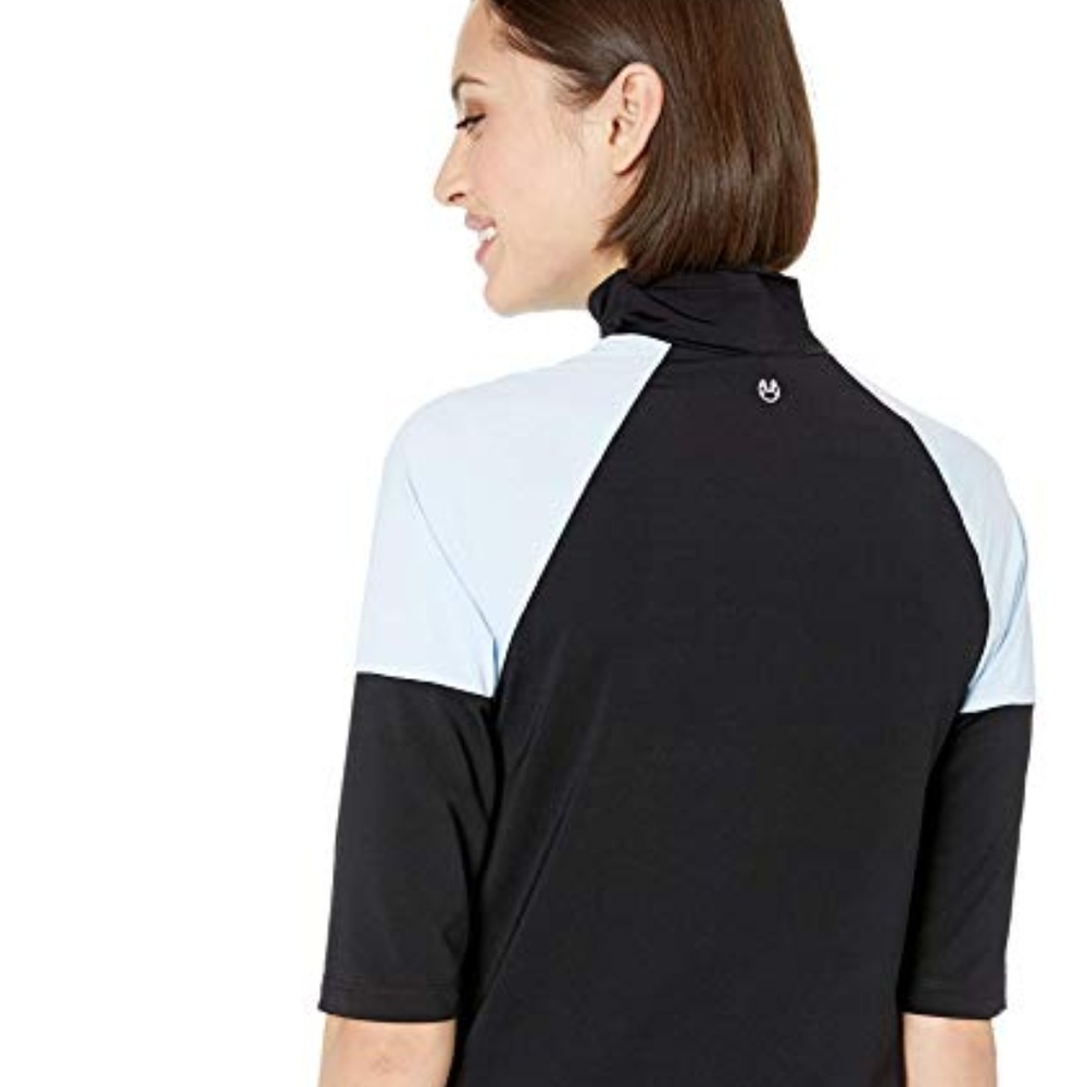 Maaji Size M Colorblock Active Wear Top - image 3